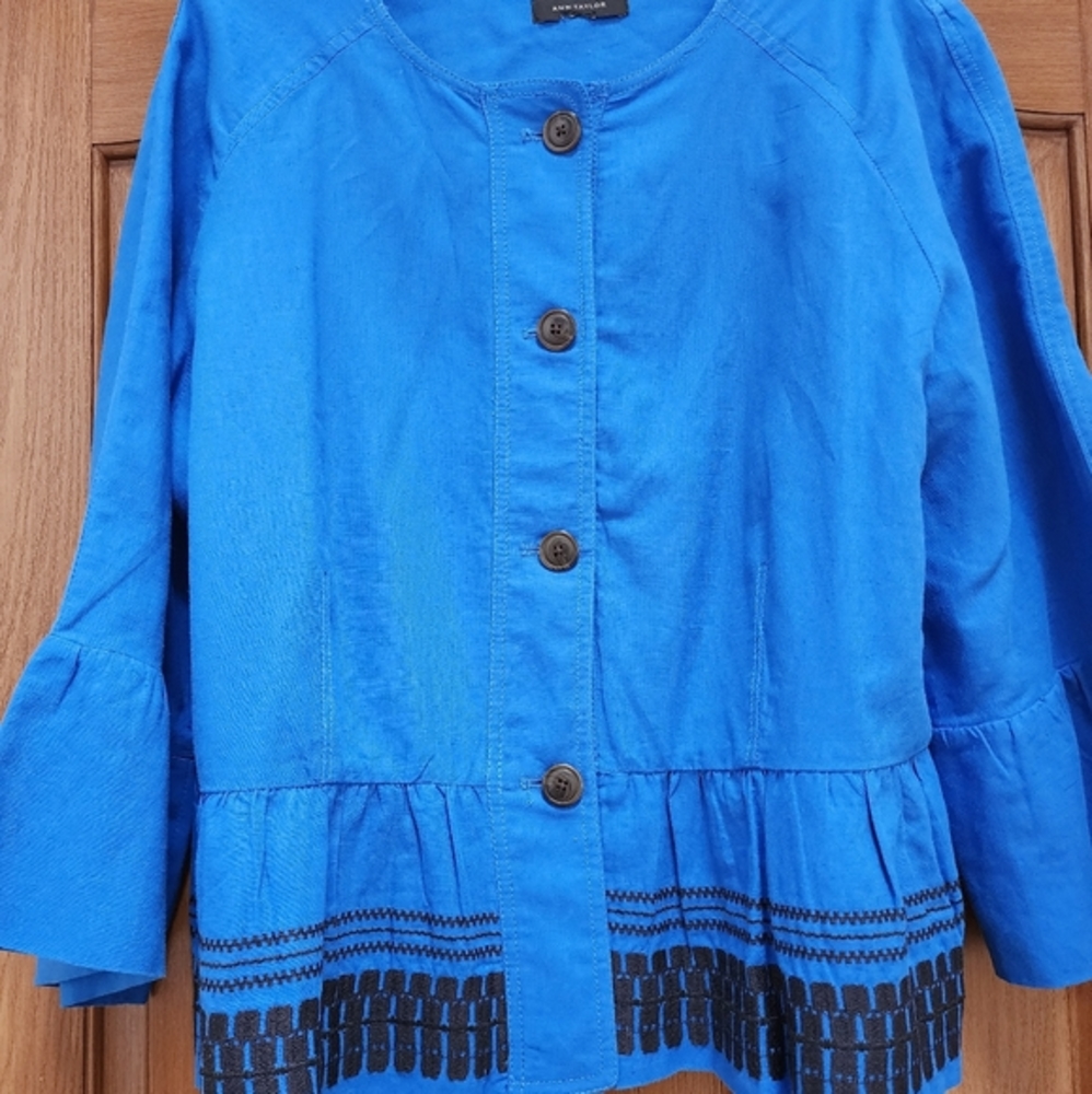 Ann Taylor peplum jacket sz XXL Plus Size